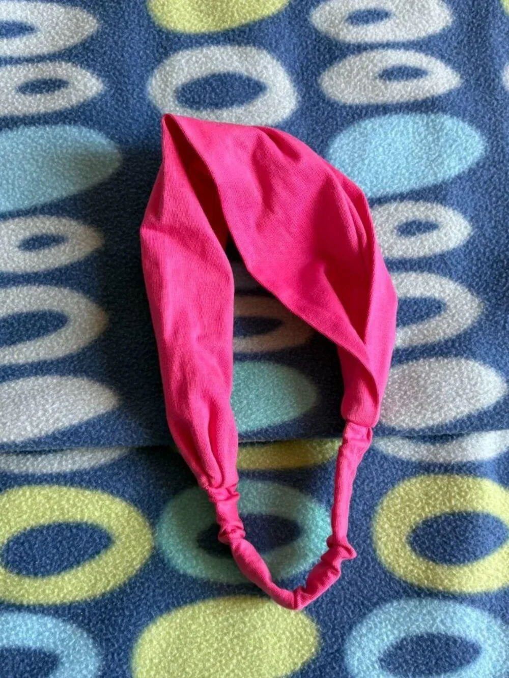2010s Hot Pink Stretchy Headband